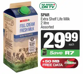 Spar Savemor SPAR Extra Shelf Life Milk Assorted offer