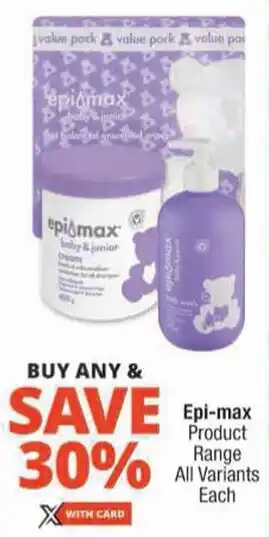 Checkers Epi-max Product Range All Variants offer