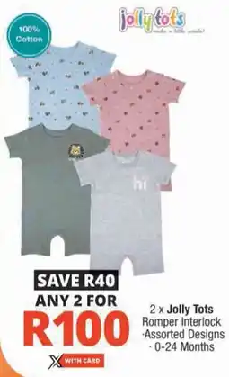 Checkers Jolly Tots Romper Interlock offer