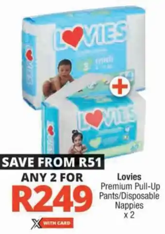 Lovies Premium Pull-Up Pants/ Disposable Nappies