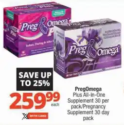 Checkers PregOmega Plus All-In-One Supplement/ Pregnancy Supplement offer