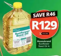 Checkers Hyper Housebrand Sunflower Seed Oil offer