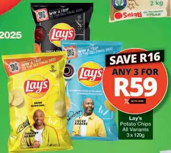 Checkers Hyper Lay's Potato Chips All Variants offer