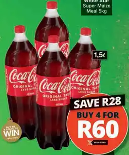 Checkers Hyper Coca-Cola Original Taste Less Sugar Cold Drink offer