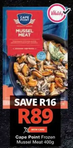 Checkers Hyper Cape Point Frozen Mussel Meat offer