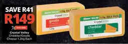 Checkers Hyper Crystal Valley Cheddar/ Gouda Cheese offer