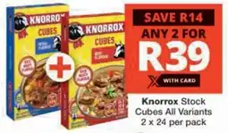 Checkers Hyper Knorrox Stock Cubes All Variants offer