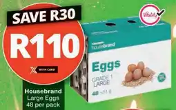 Checkers Hyper Housebrand Large Eggs offer