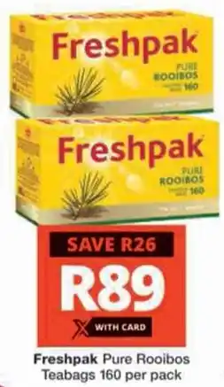 Checkers Hyper Freshpak Pure Rooibos Teabags offer
