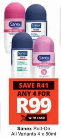 Checkers Hyper Sanex Roll-On All Variants offer