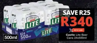 Checkers Hyper Castle Lite Beer Cans offer