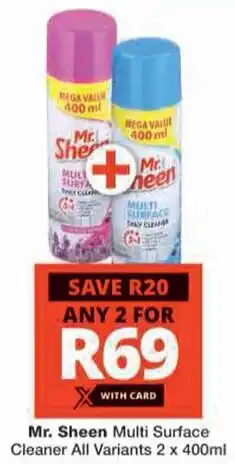 Checkers Hyper Mr. Sheen Multi Surface Cleaner All Variants offer