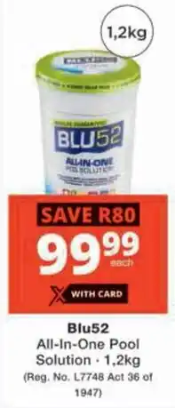 Checkers Hyper Blu52 All-In-One Pool Solution offer