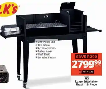 Checkers Hyper LK's Large Entertainer Braai offer