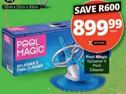 Checkers Hyper Pool Magic Splasher II Pool Cleaner offer