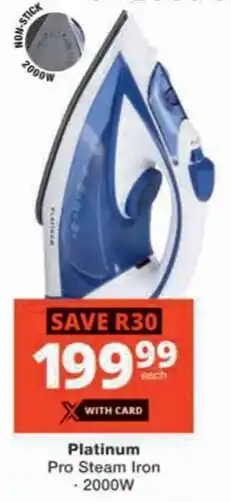 Checkers Hyper Platinum Pro Steam Iron offer