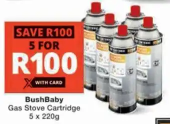 Checkers Hyper BushBaby Gas Stove Cartridge offer