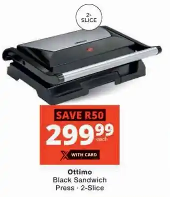 Checkers Hyper Ottimo Black Sandwich Press offer