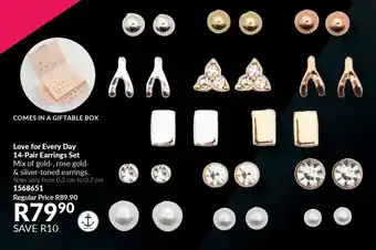 AVON Love for Every Day 14-Pair Earrings Set offer