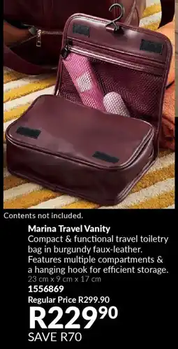 AVON Marina Travel Vanity offer