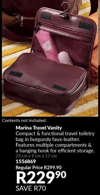 AVON Marina Travel Vanity offer