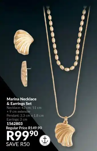 AVON Marina Necklace & Earrings Set offer