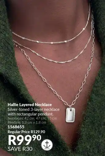 AVON Hallie Layered Necklace offer