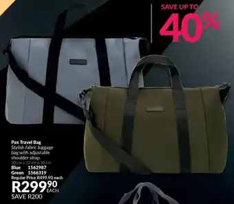 AVON Pax Travel Bag offer