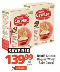 Checkers Nestlé Cerelac Regular Wheat Baby Cereal offer