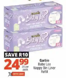 Checkers Garbie Baby Loo Nappy Bin Liner Refill offer