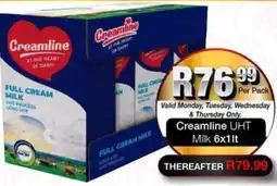 Take 'n Pay Creamline UHT Milk offer