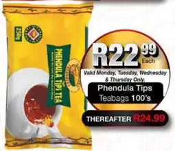 Take 'n Pay Phendula Tips Teabags offer