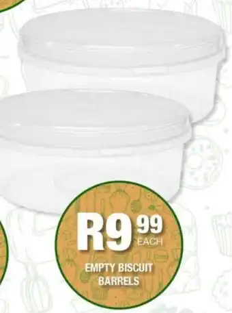 Take 'n Pay Empty biscuit barrels offer