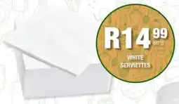 Take 'n Pay White serviettes offer