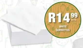 Take 'n Pay White serviettes offer