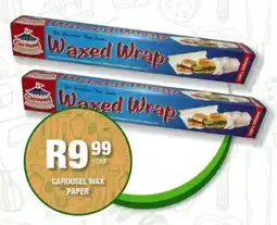Take 'n Pay Carousel wax paper offer