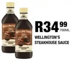 Take 'n Pay Wellington's steakhouse sauce offer