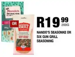 Take 'n Pay Nando's seasonke or six gun grill seasoning offer