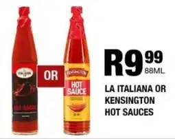 Take 'n Pay La italiana or kensington hot sauces offer