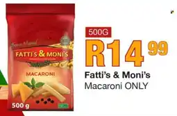 Take 'n Pay Fatti's & Moni’s Macaroni offer