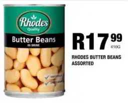 Take 'n Pay Rhodes butter beans assorted offer