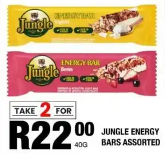 Take 'n Pay Jungle energy bars assorted offer
