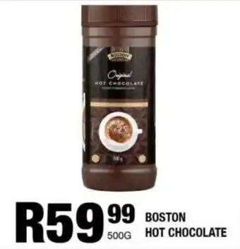 Take 'n Pay Boston hot chocolate offer