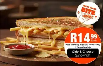 Take 'n Pay Chip & Cheese Sandwhich offer