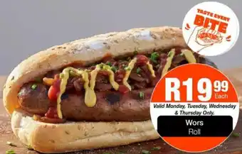 Take 'n Pay Wors Roll offer