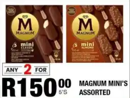 Take 'n Pay Magnum mini's assorted offer