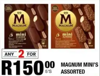 Take 'n Pay Magnum mini's assorted offer