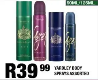 Take 'n Pay Yardley body sprays assorted offer