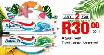 Take 'n Pay AquaFresh Toothpaste Assorted offer