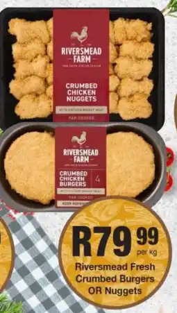 Take 'n Pay Riversmead Fresh Crumbed Burgers OR Nuggets offer